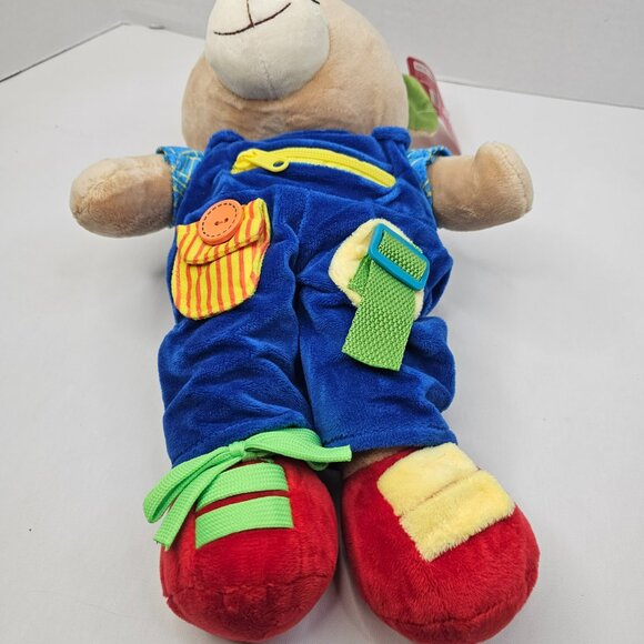 Linzy Teddy Bear Plush Sensory Learning Educational Stuffed Animal Lear to Dress - Picture 5 of 14